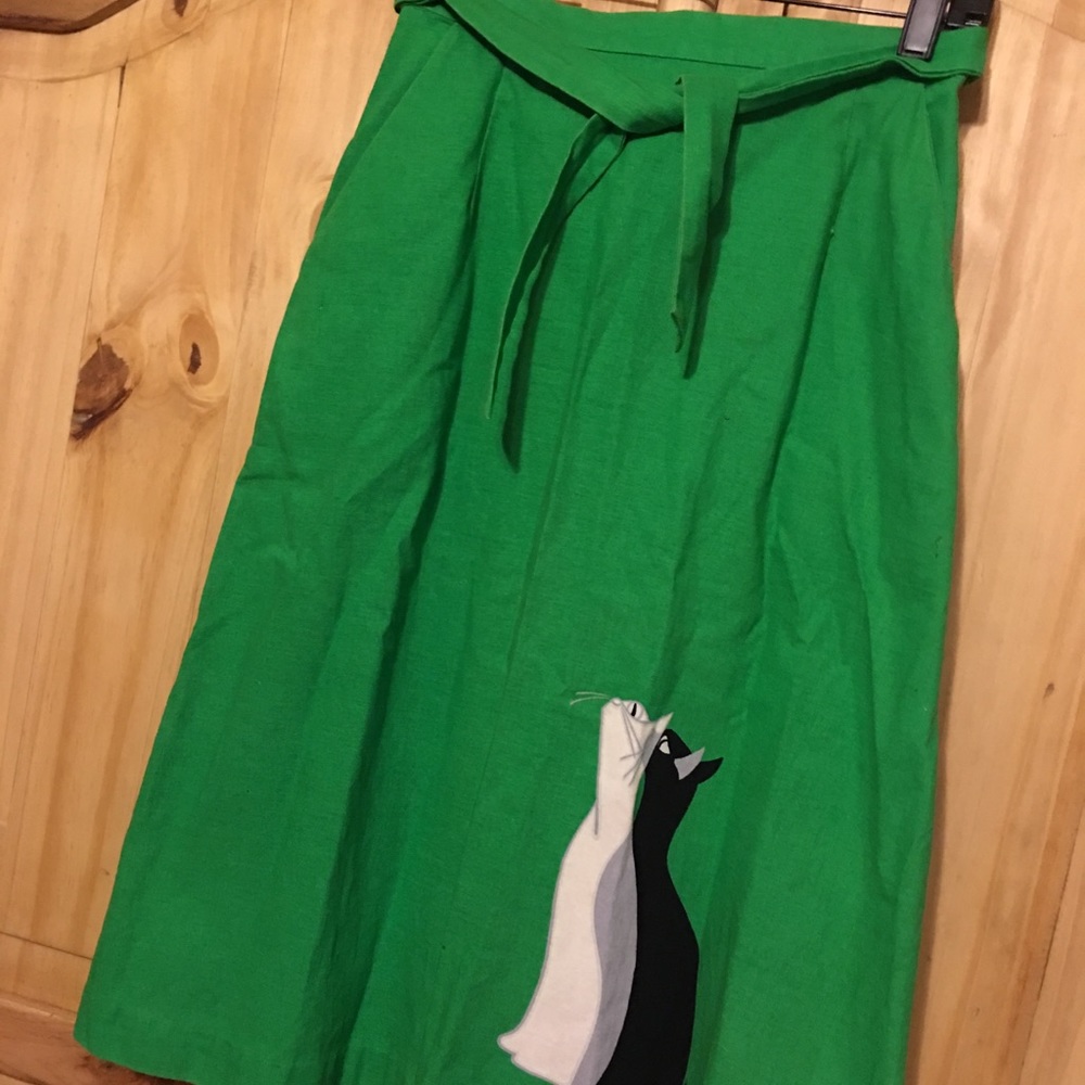Vintage custom wrap skirt!